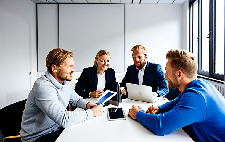 스포츠마케팅 전문가를 위한 프리랜서 가이드 - Sports Marketing Strategy Session**

"A diverse team of marketing professionals in a brightly lit, m...