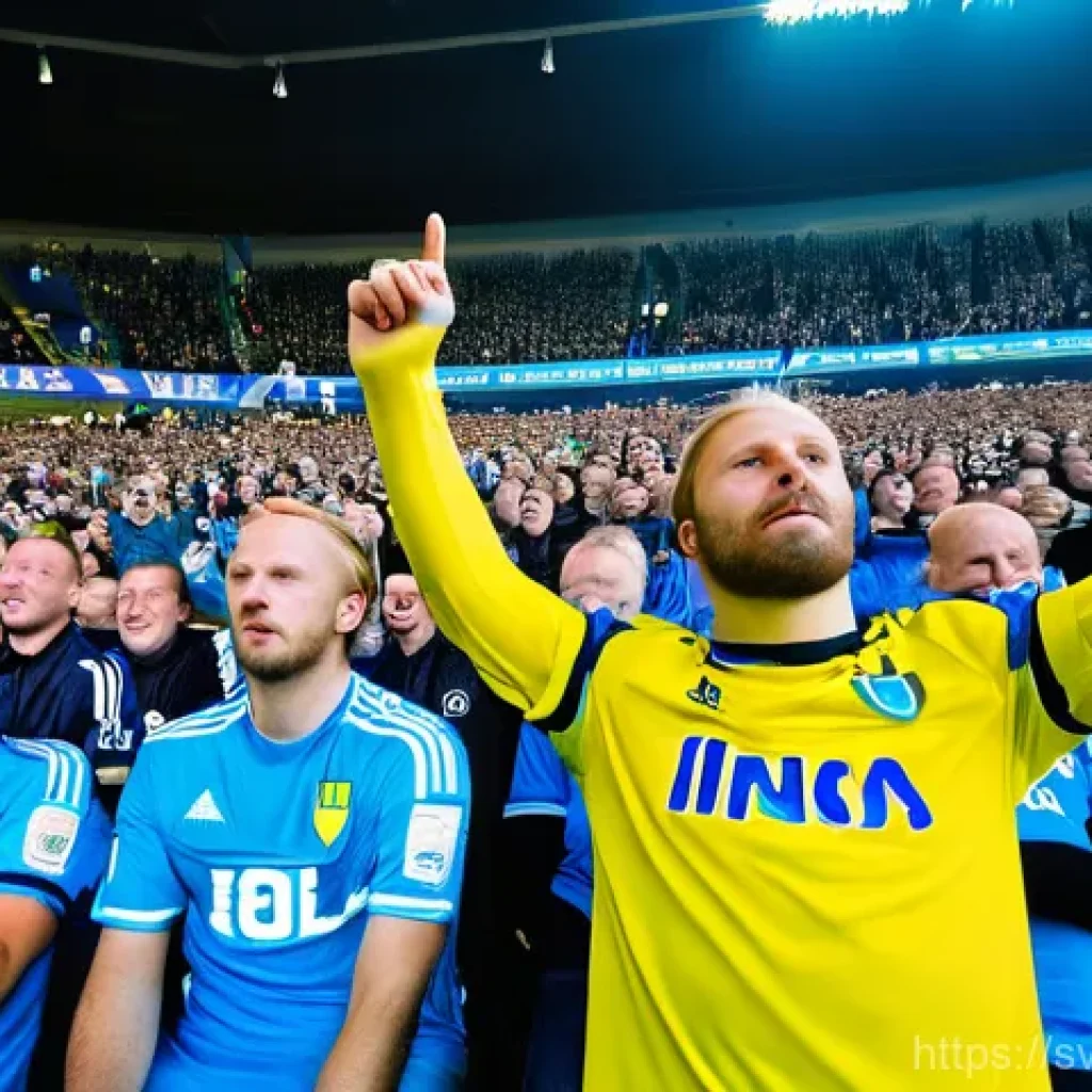 스포츠마케팅과 팬 심리학 연구 - **Prompt 1: The Digital Matchday Experience**
    "A vibrant group of diverse Swedish football fans,...